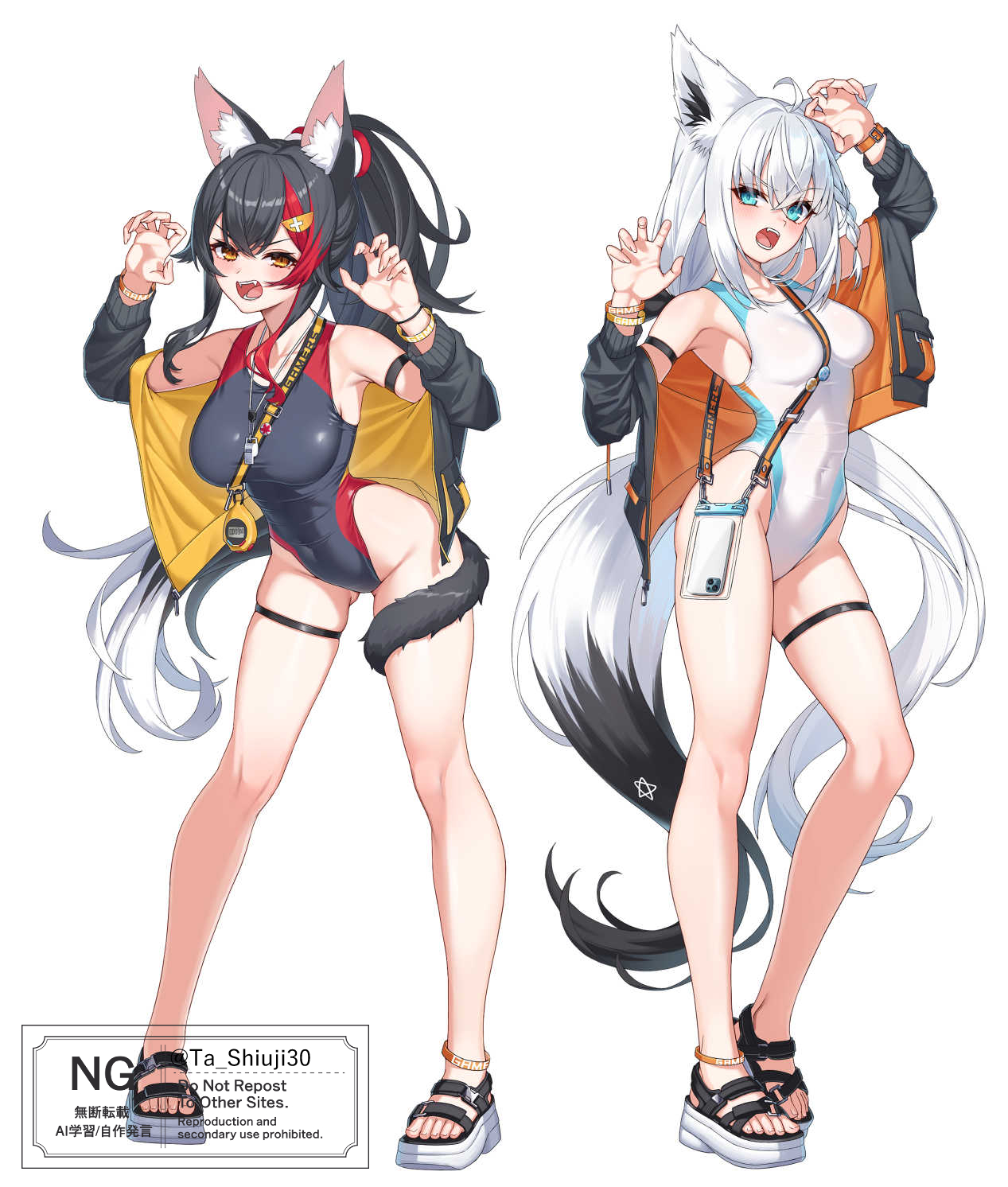 【Hololive】白上吹雪 & 大神澪 荒野与都市交织的机能美学