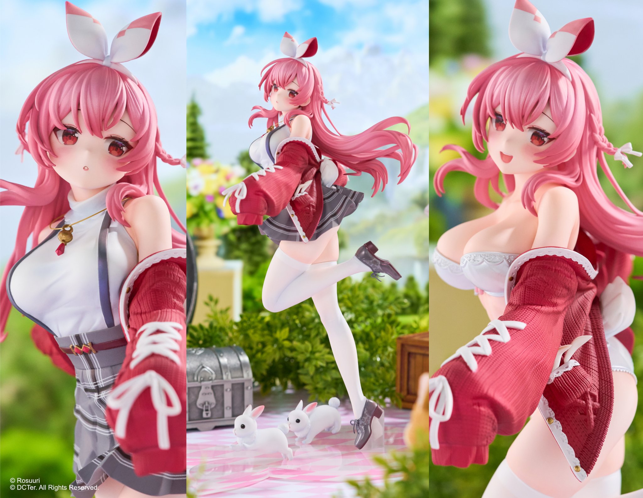 【Rosuuri 原创】灵动粉发兔耳娘 跃动于指尖的元气魔法