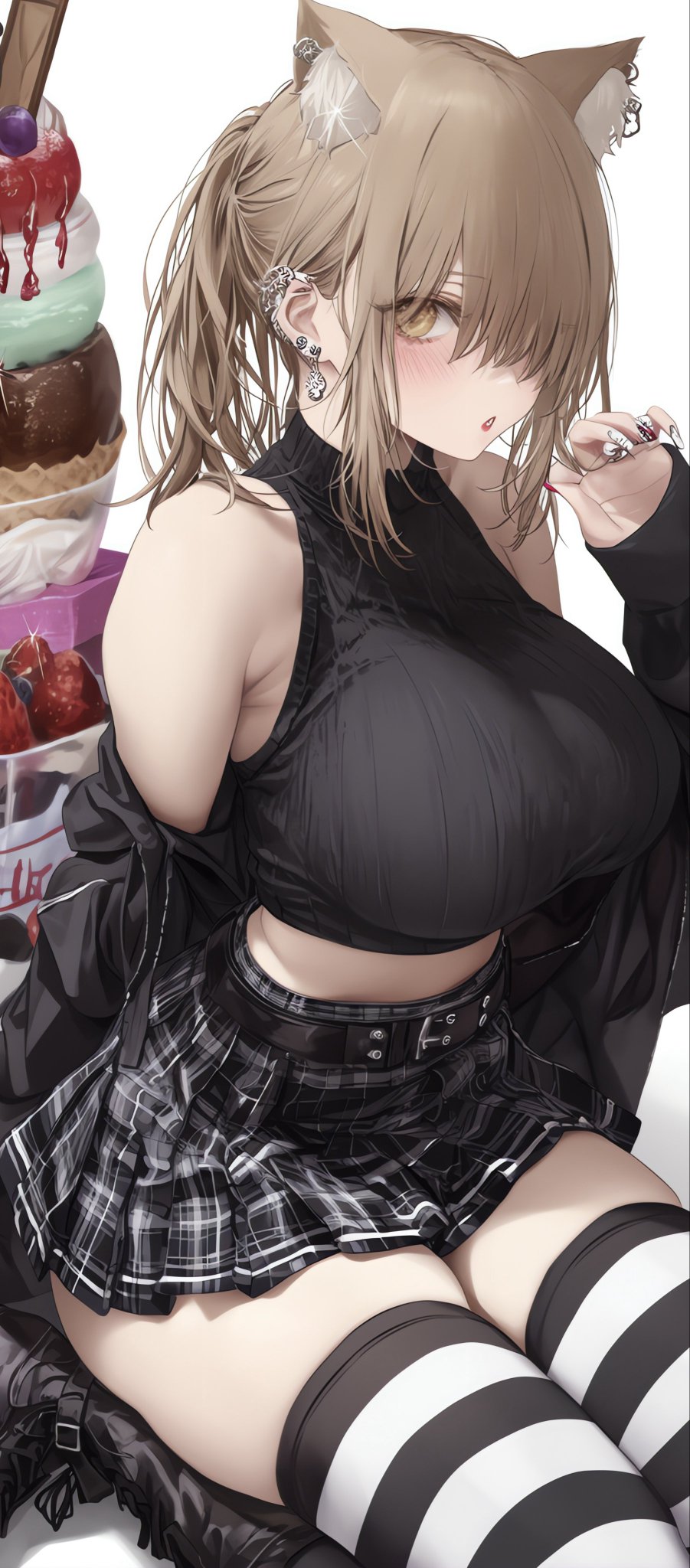 【原创插画】哥特猫耳少女 糖分超标的金属系叛逆物语