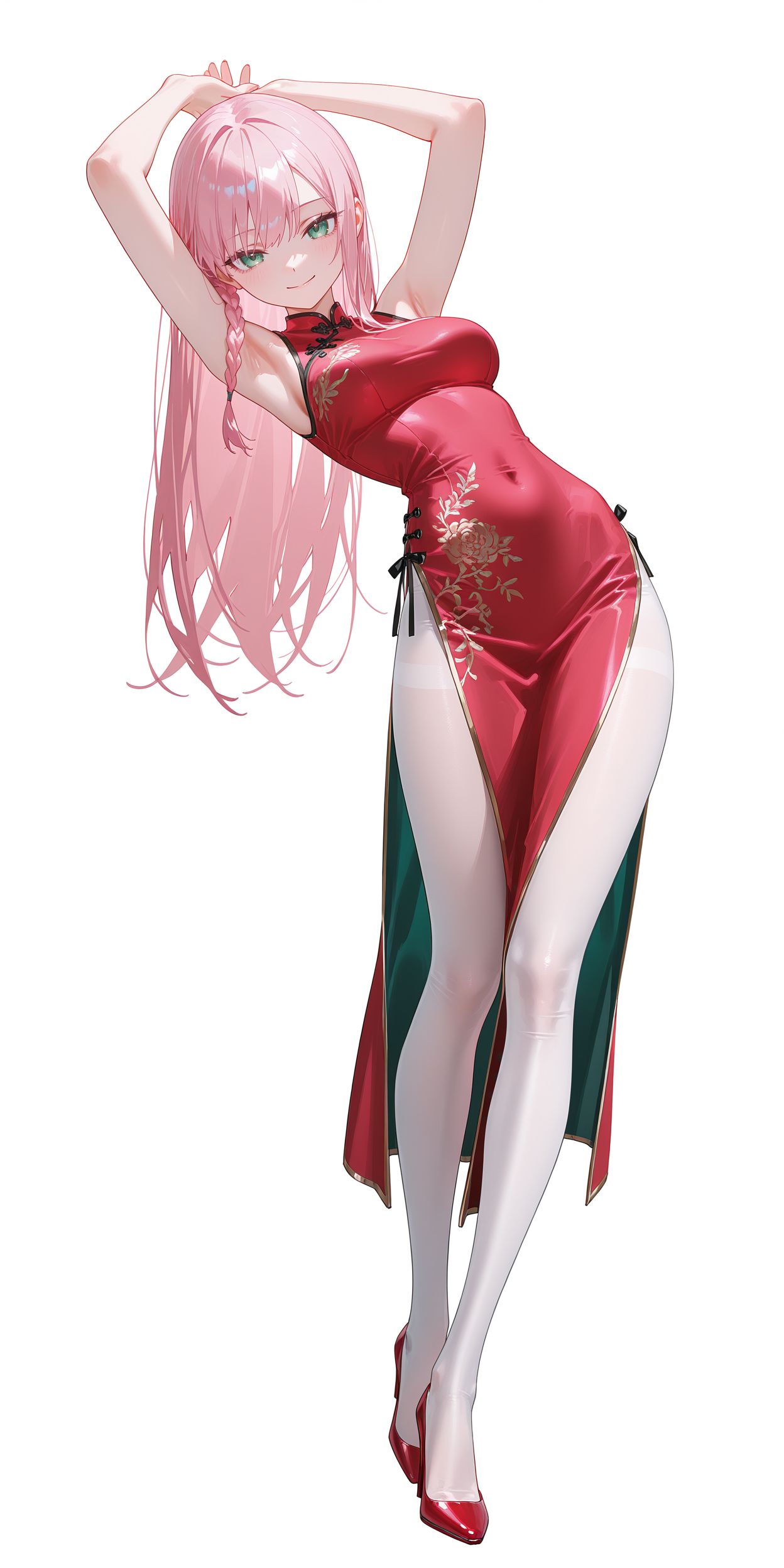 【DARLING in the FRANXX】02 一抹惊艳岁月的绯红，樱粉发色下的旗袍物语