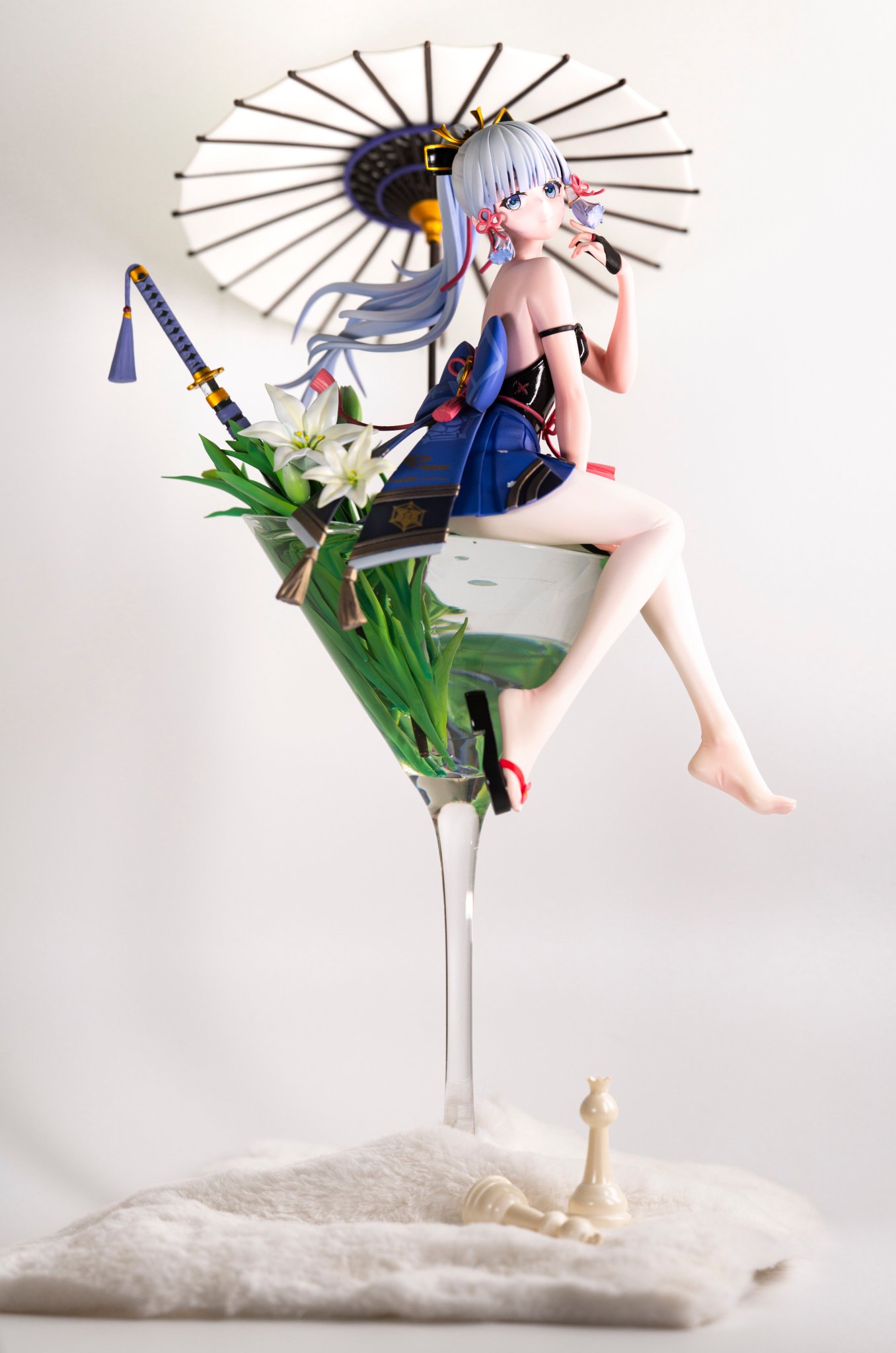 【原神】神里绫华 杯中微醺的白鹭公主，优雅与幻想的微缩礼赞