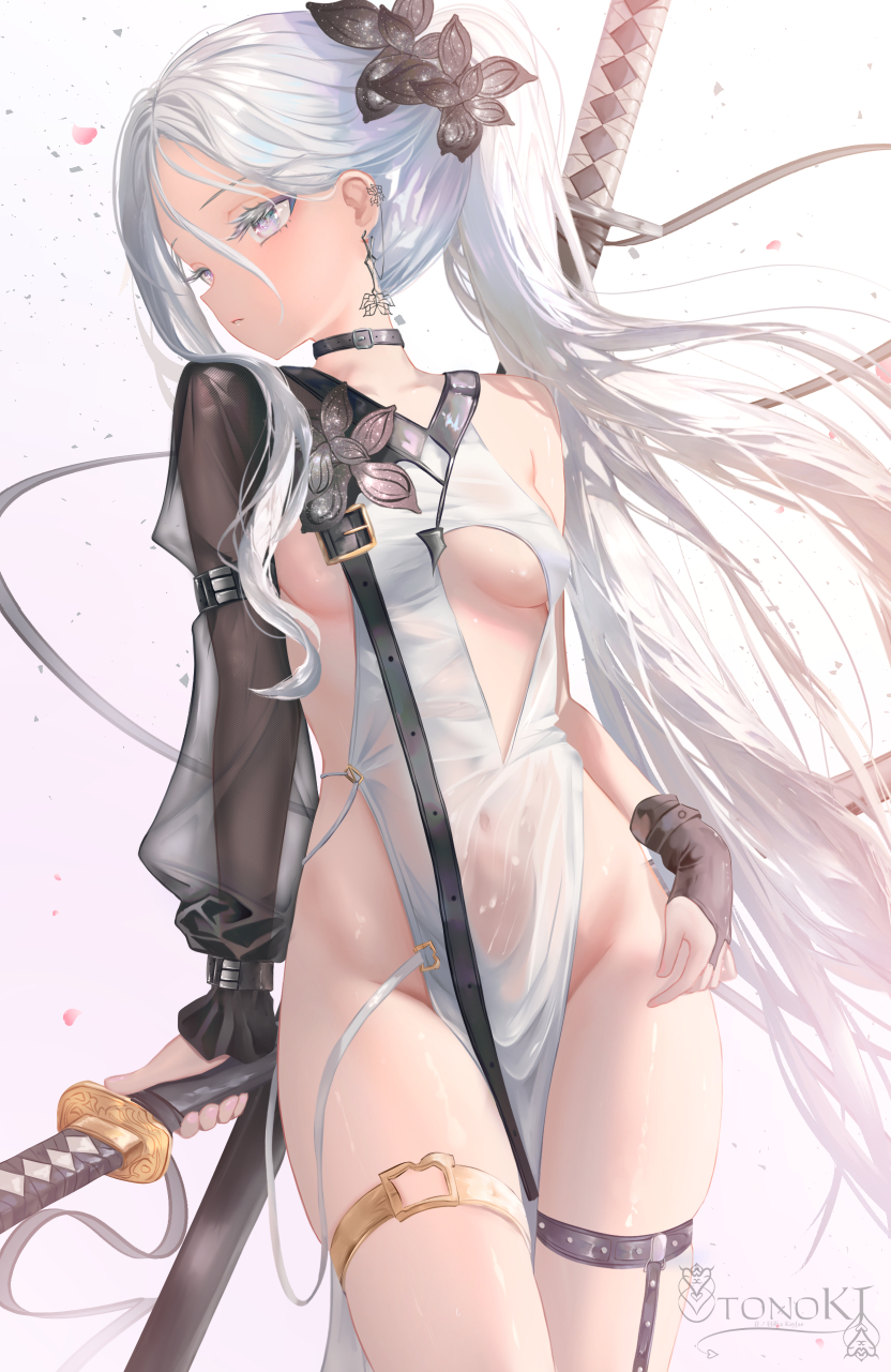 【Tonoki原创】银发精灵剑姬 月色下的禁欲利刃与极简美学