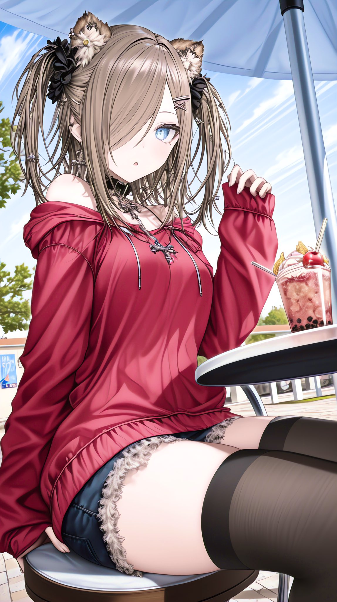 【夏日悸动】猫耳少女与午后的清凉气泡音