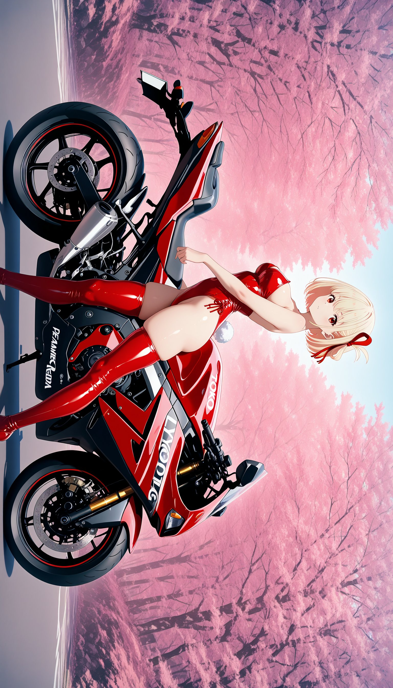 【Lycoris Recoil】锦木千束的极速红韵 当樱花盛开在机车引擎旁