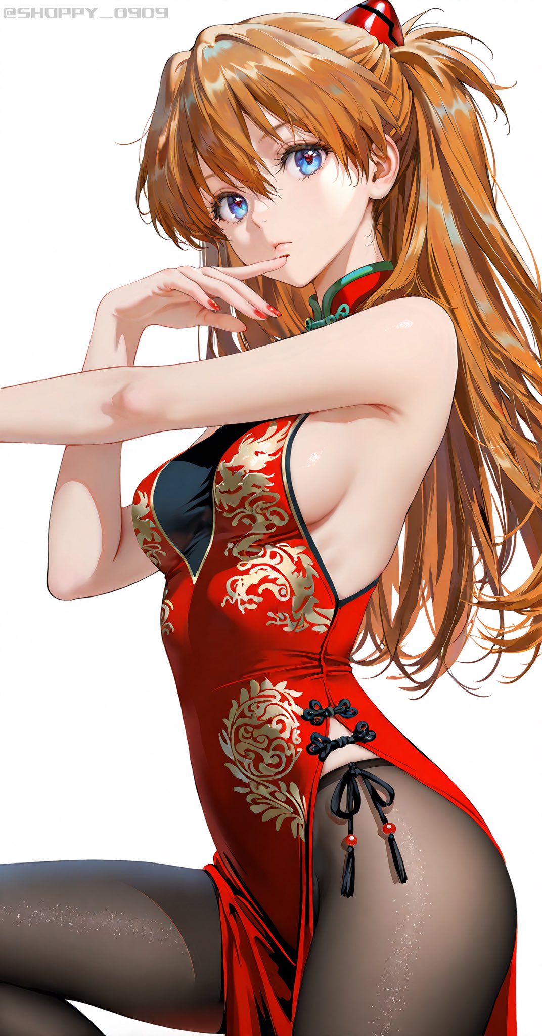 【新世纪福音战士】明日香 当傲娇王牌邂逅东方绯红旗袍