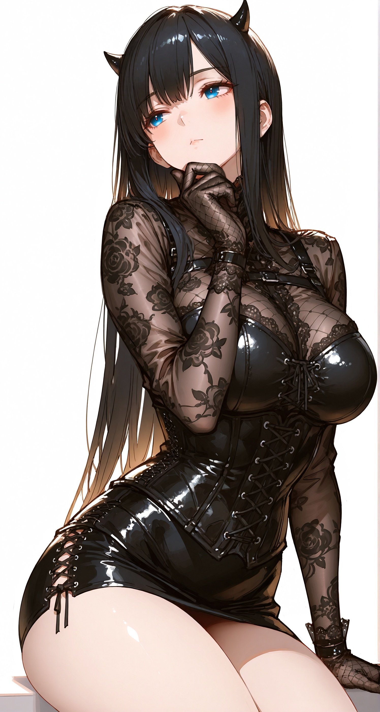 【原创艺术】暗黑蕾丝与漆皮下的灵魂，触动心弦的恶魔少女