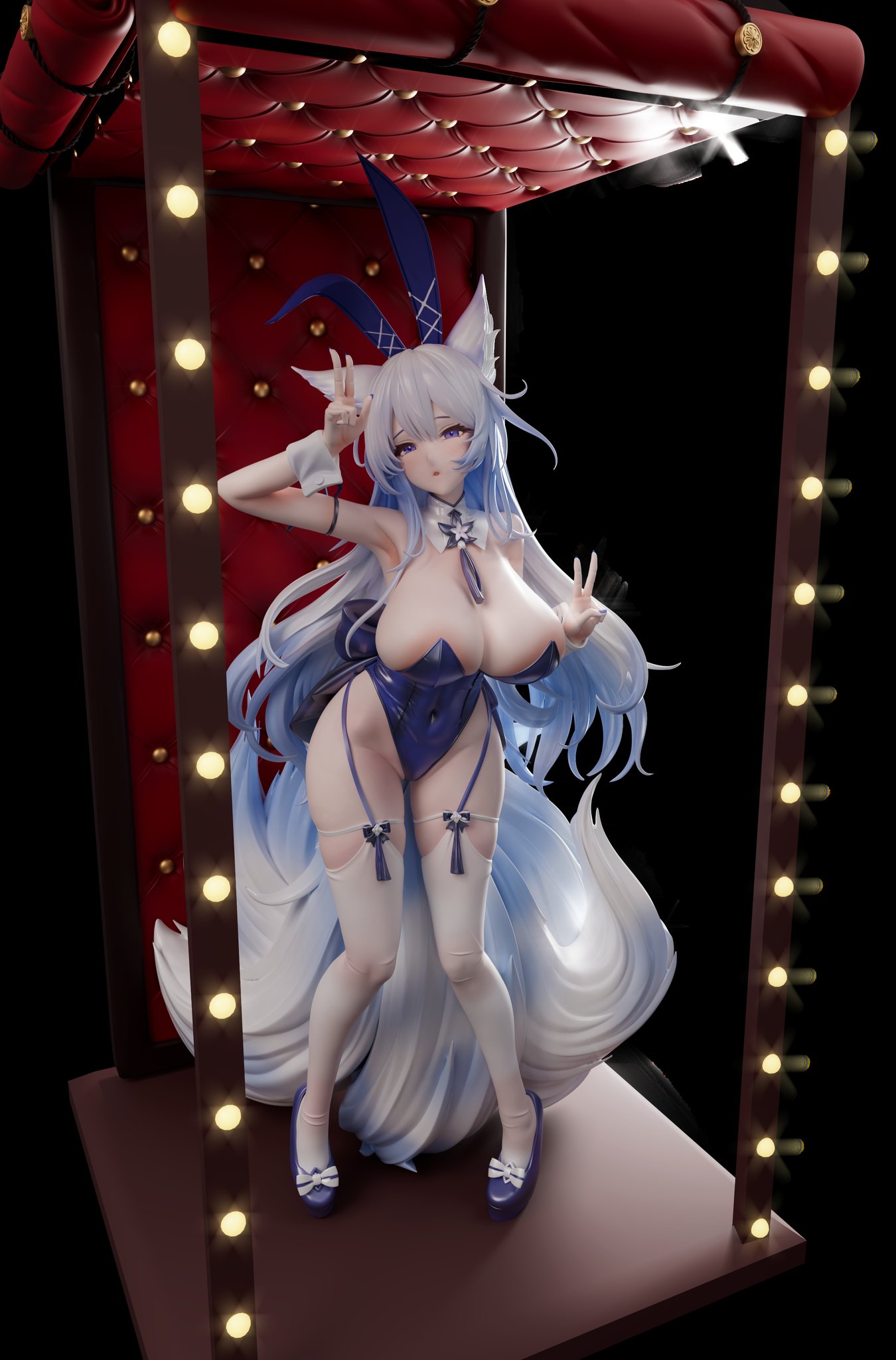 【碧蓝航线】信浓 沉醉于梦幻月影下的深蓝兔女郎