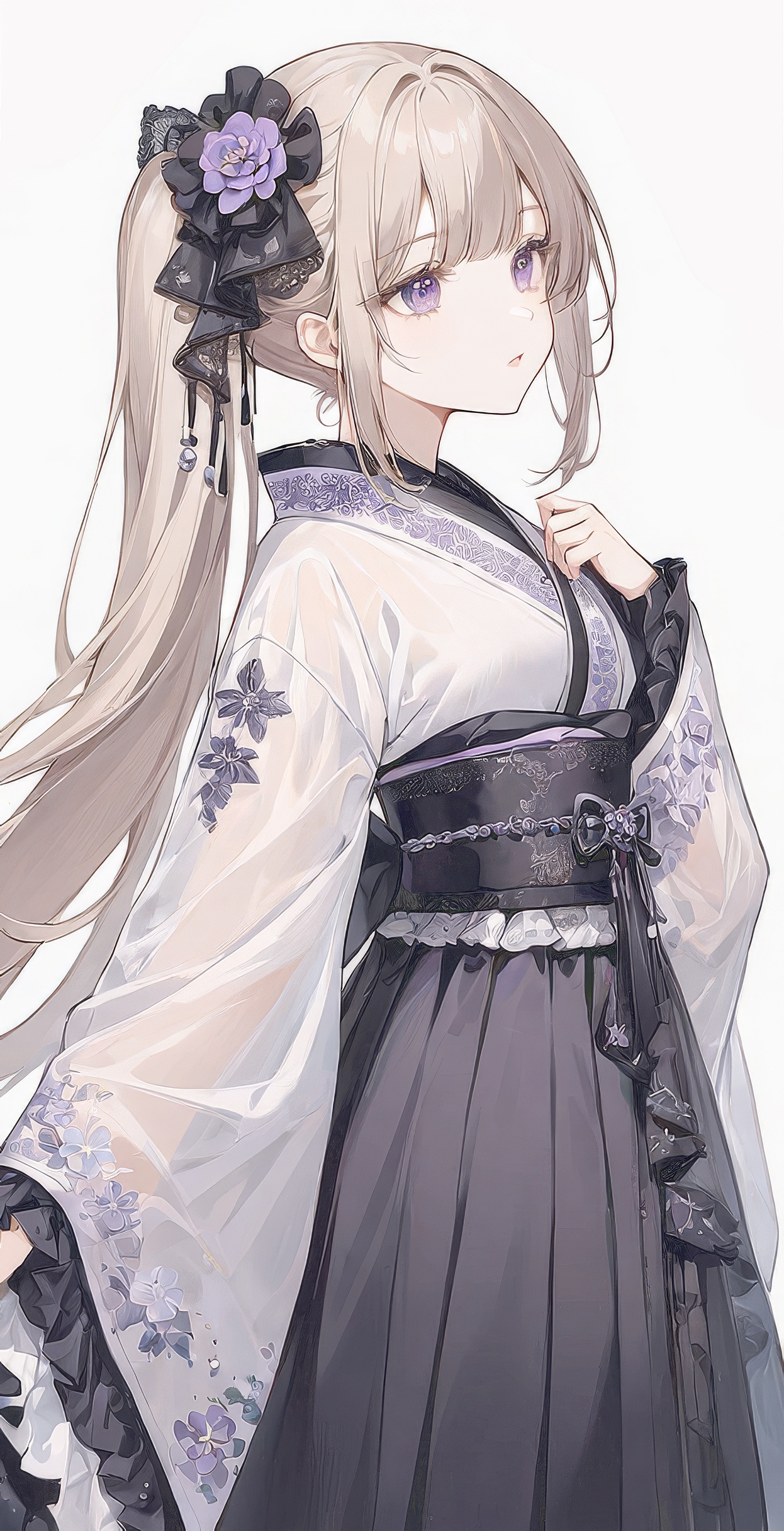 【幻想绘卷】银辉之下的清冷少女 哥特新中式的梦幻碰撞