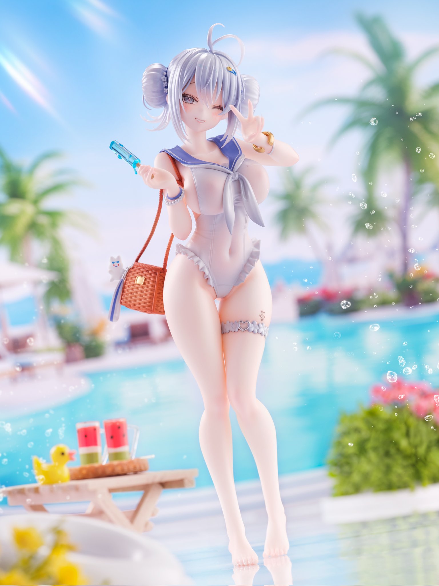 【碧蓝航线】拉菲 盛夏波光里的慵懒小兔子